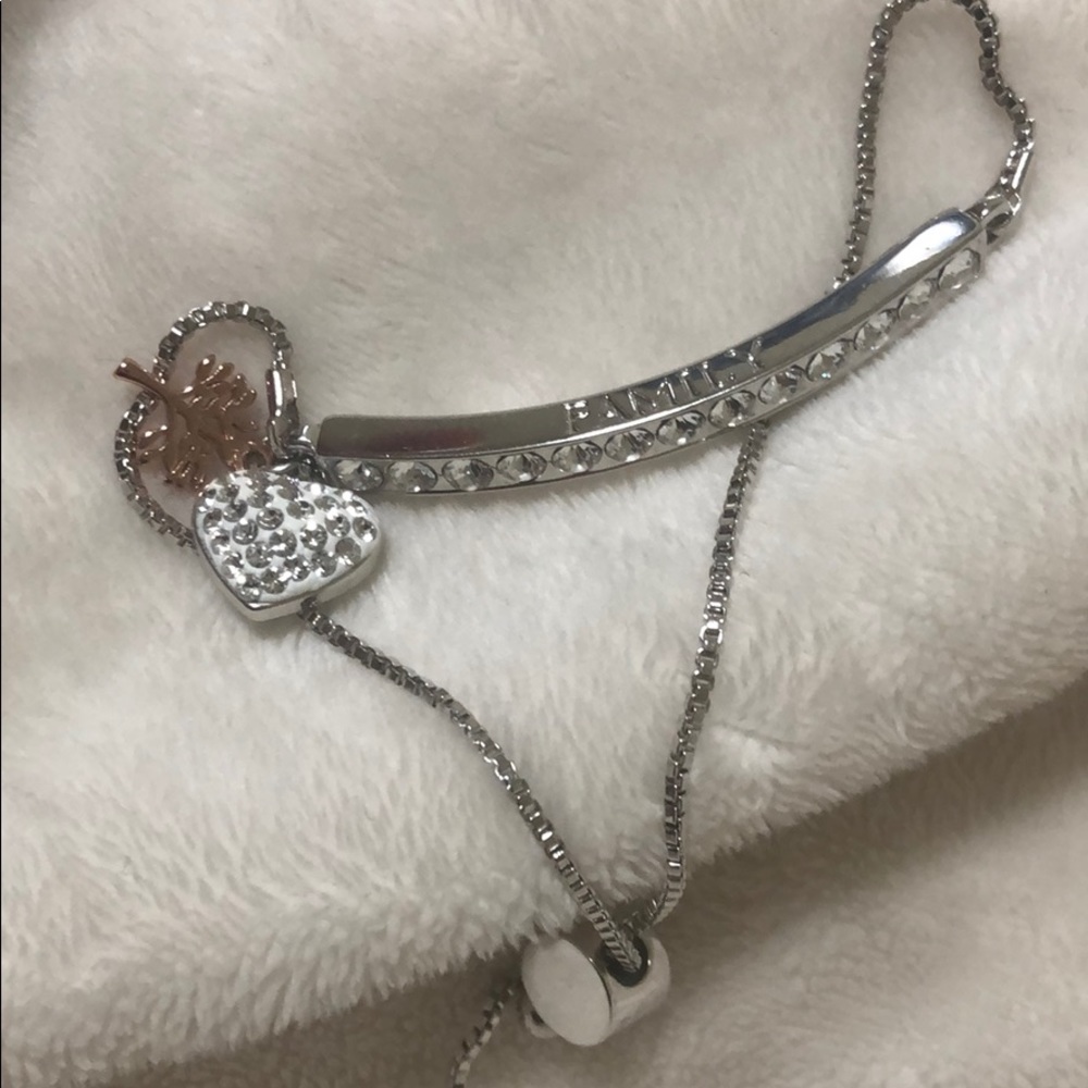Nordstrom Silver tree of life bracelet Swarovski